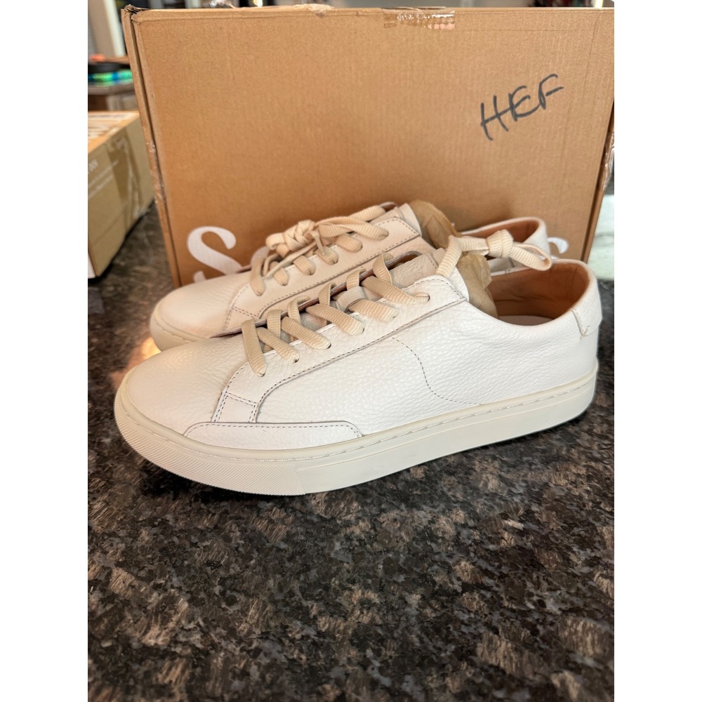 Soludos Ibiza Classic Sneaker Oasis White Mens Leather Low Top M03OB001WH100D 10